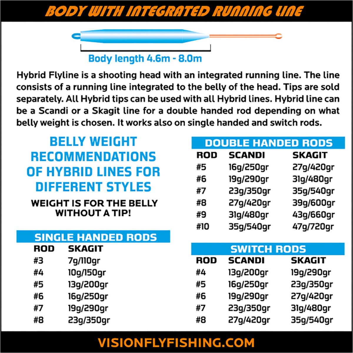Vision Hybrid Fly Line - Guide Flyfishing