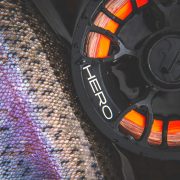 Vision Hero fly reel with rainbow trout