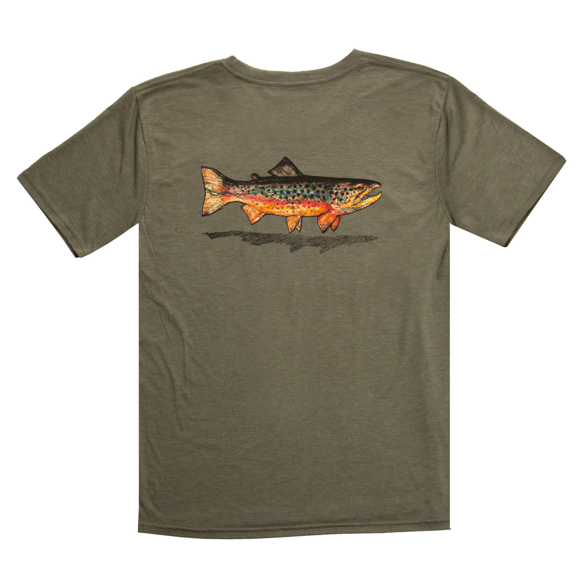 Brown Trout T Shirt for Women Online | Drifthook XL