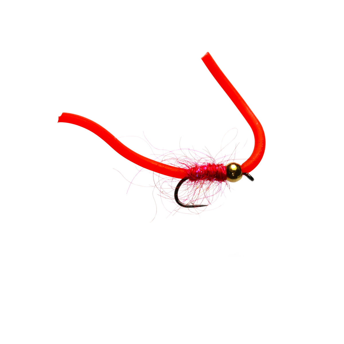Caledonia Squirmy Wormy Sanjaun Red - Guide Flyfishing