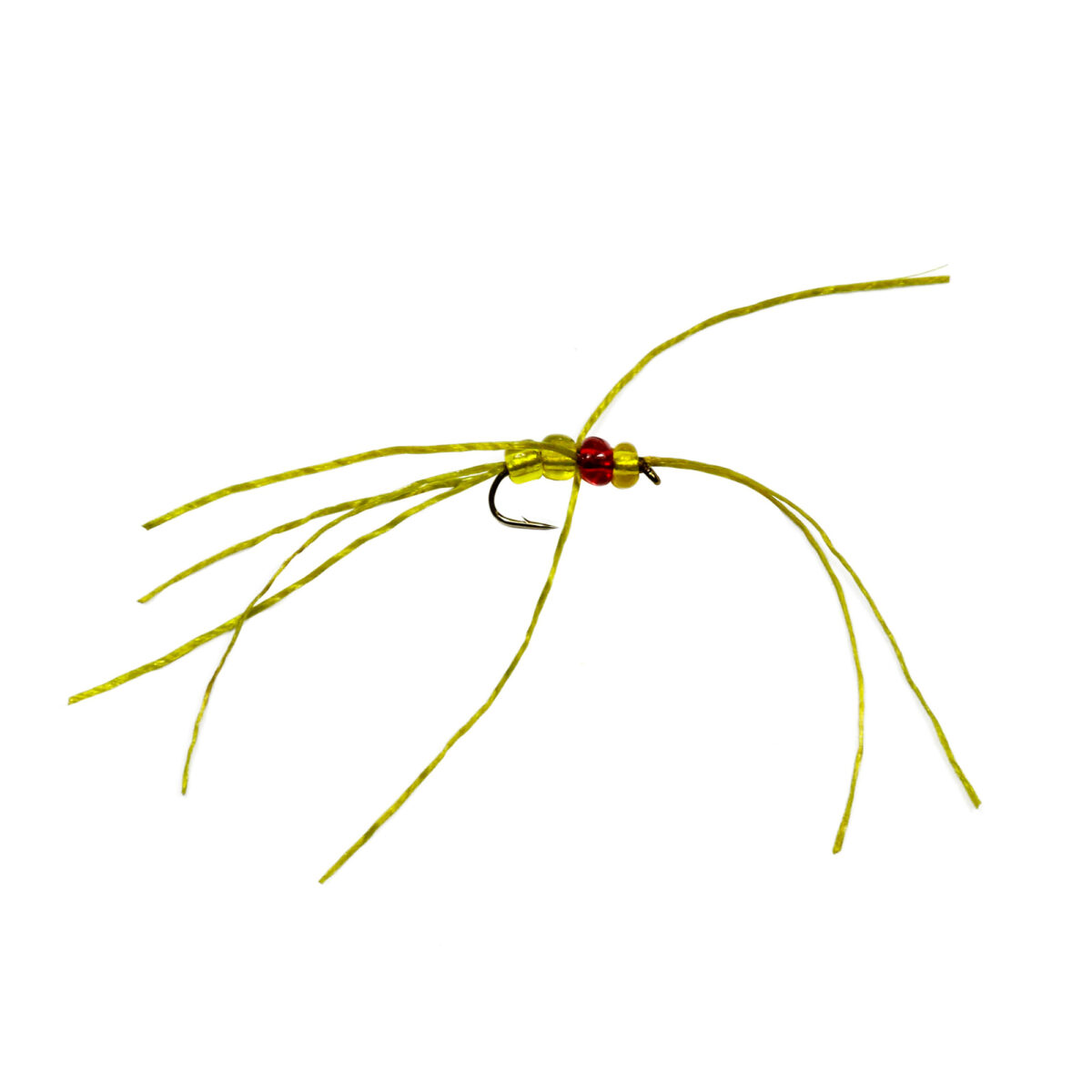 Caledonia Olive Quad Apps Worm - Guide Flyfishing