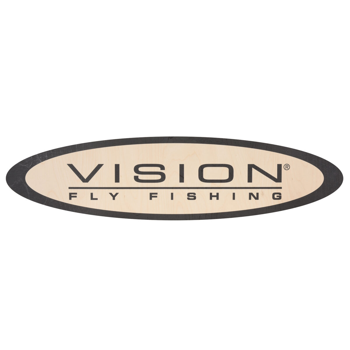 Vision Bronze Oval Logo - Guide Flyfishing