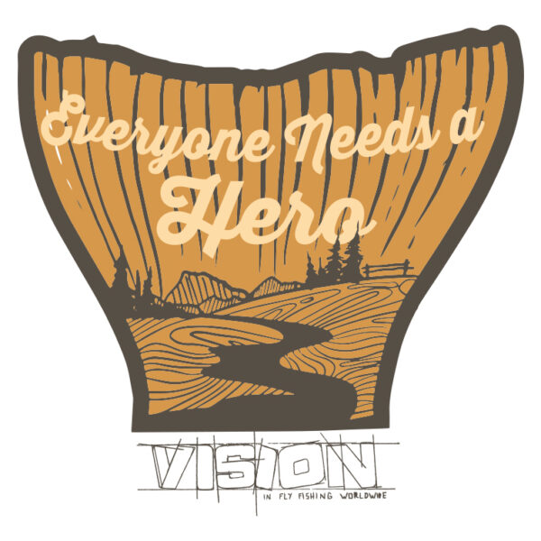 Vision Hero Sticker - Guide Flyfishing