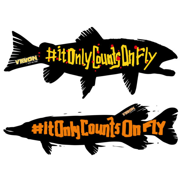 Vision It Only Counts Double Sticker - Guide Flyfishing