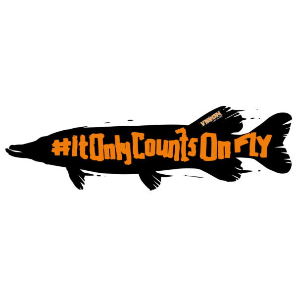 Vision It Only Counts Pike Sticker - Guide Flyfishing