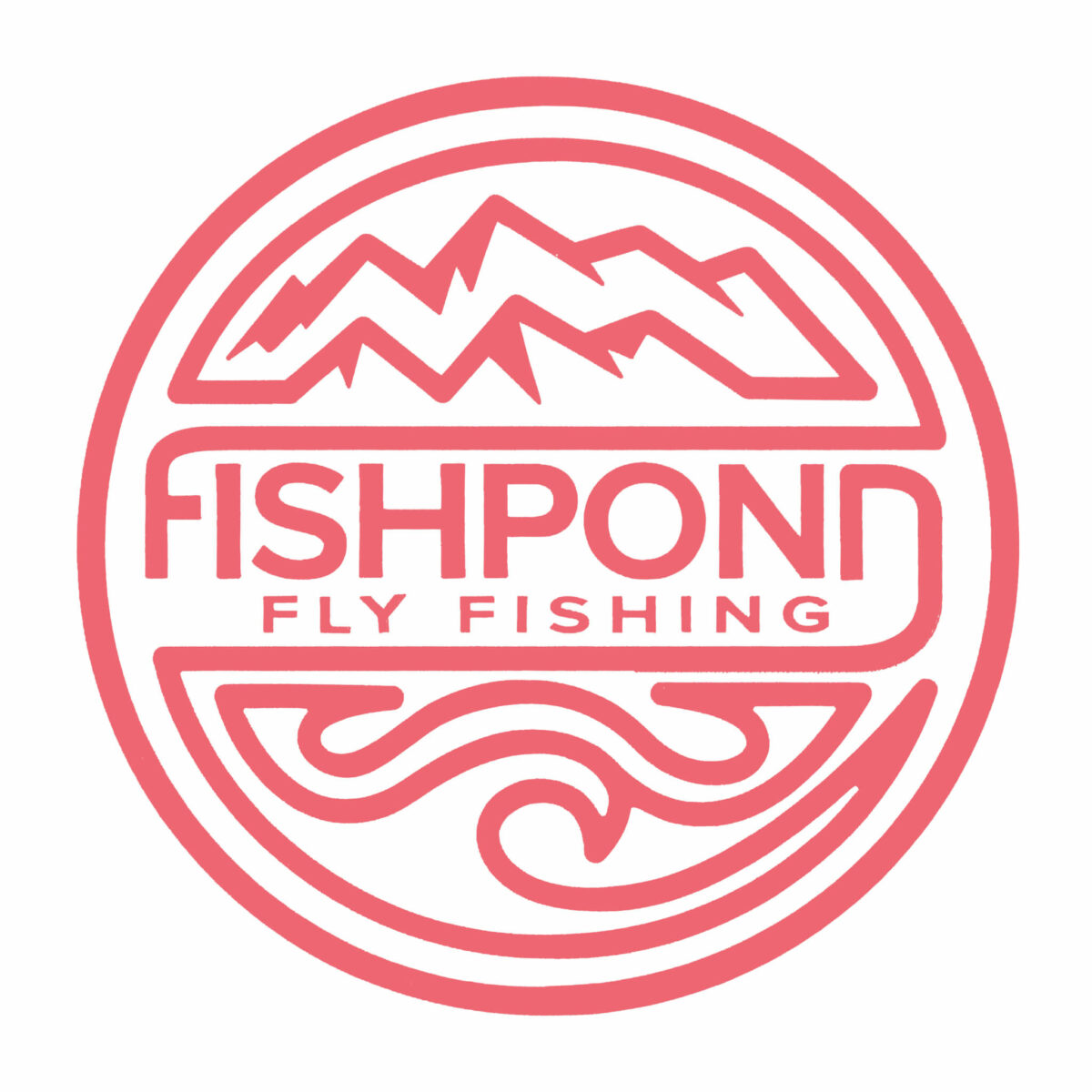 Fishpond Thermal Die Cut Sticker - HEADWATERS - Guide Flyfishing