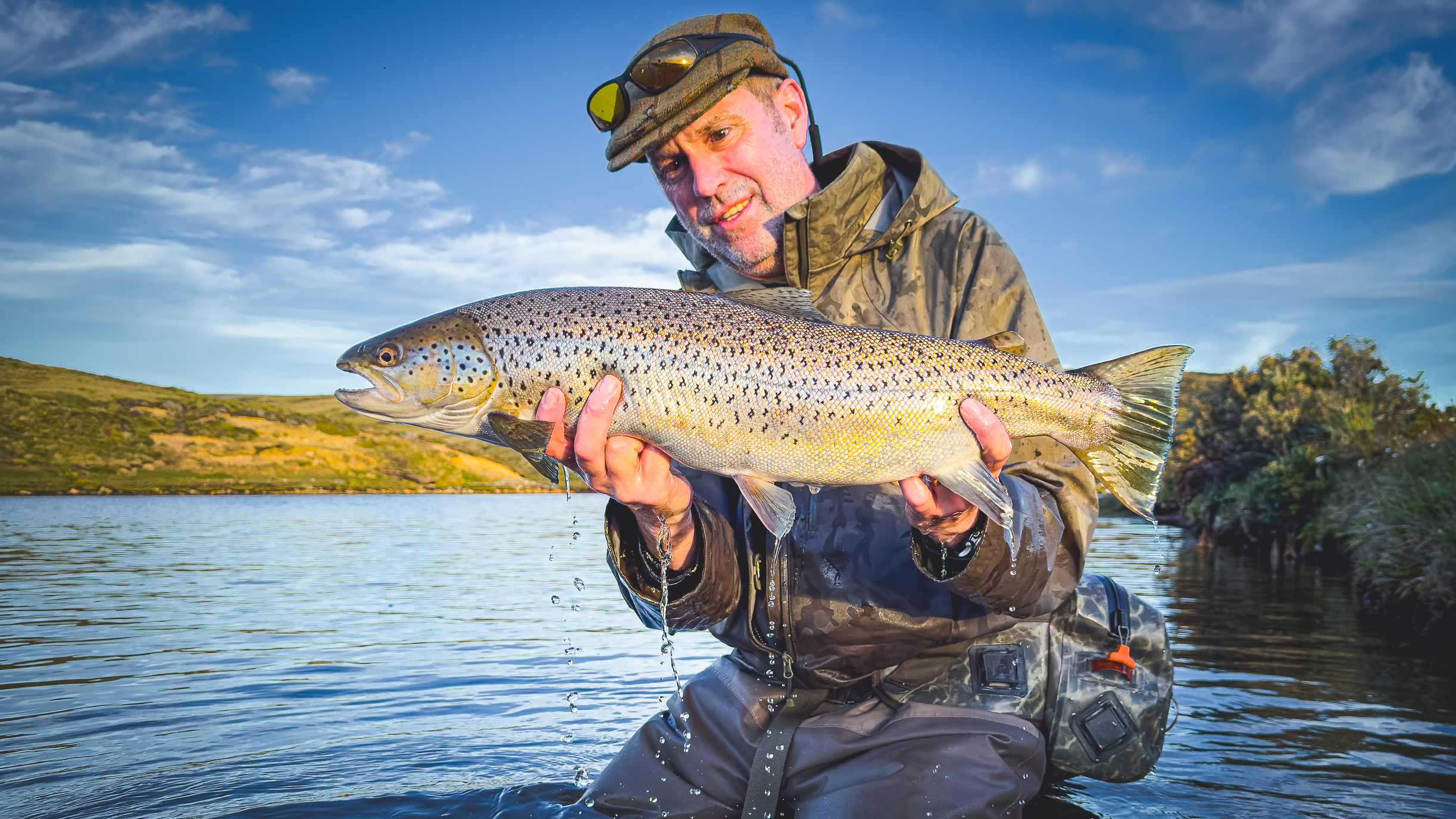 Sea Trout Fishing in the Falkland Islands - Guide Flyfishing