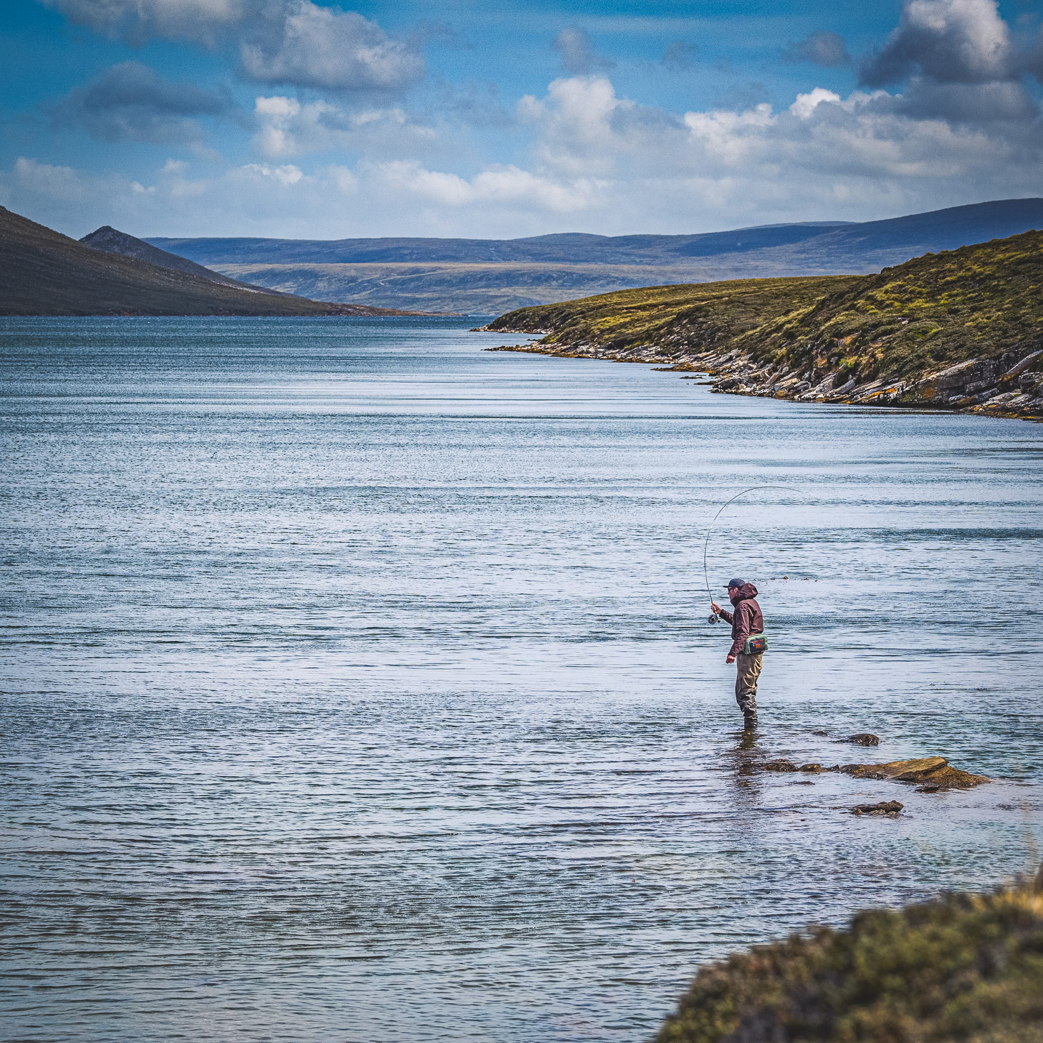 Sea Trout Fishing in the Falkland Islands - Guide Flyfishing