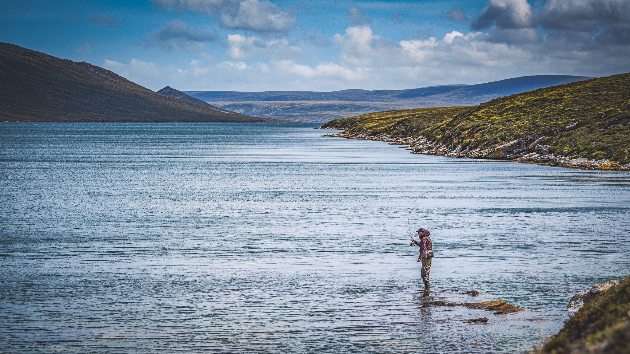 Sea Trout Fishing in the Falkland Islands - Guide Flyfishing