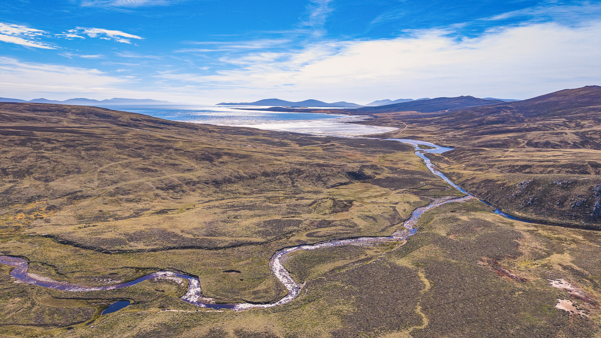 Sea Trout Fishing in the Falkland Islands - Guide Flyfishing