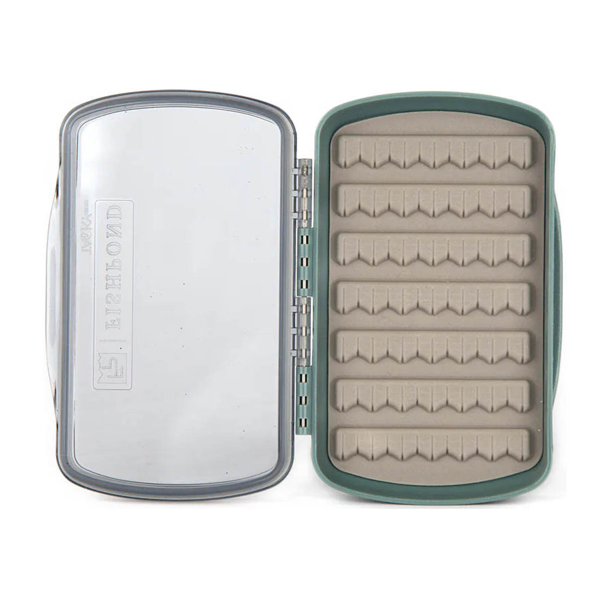 Flybox_small_front_open_1100x copy Tacky Pescador Small Fly Box – Clear Low Pro - Guide Flyfishing