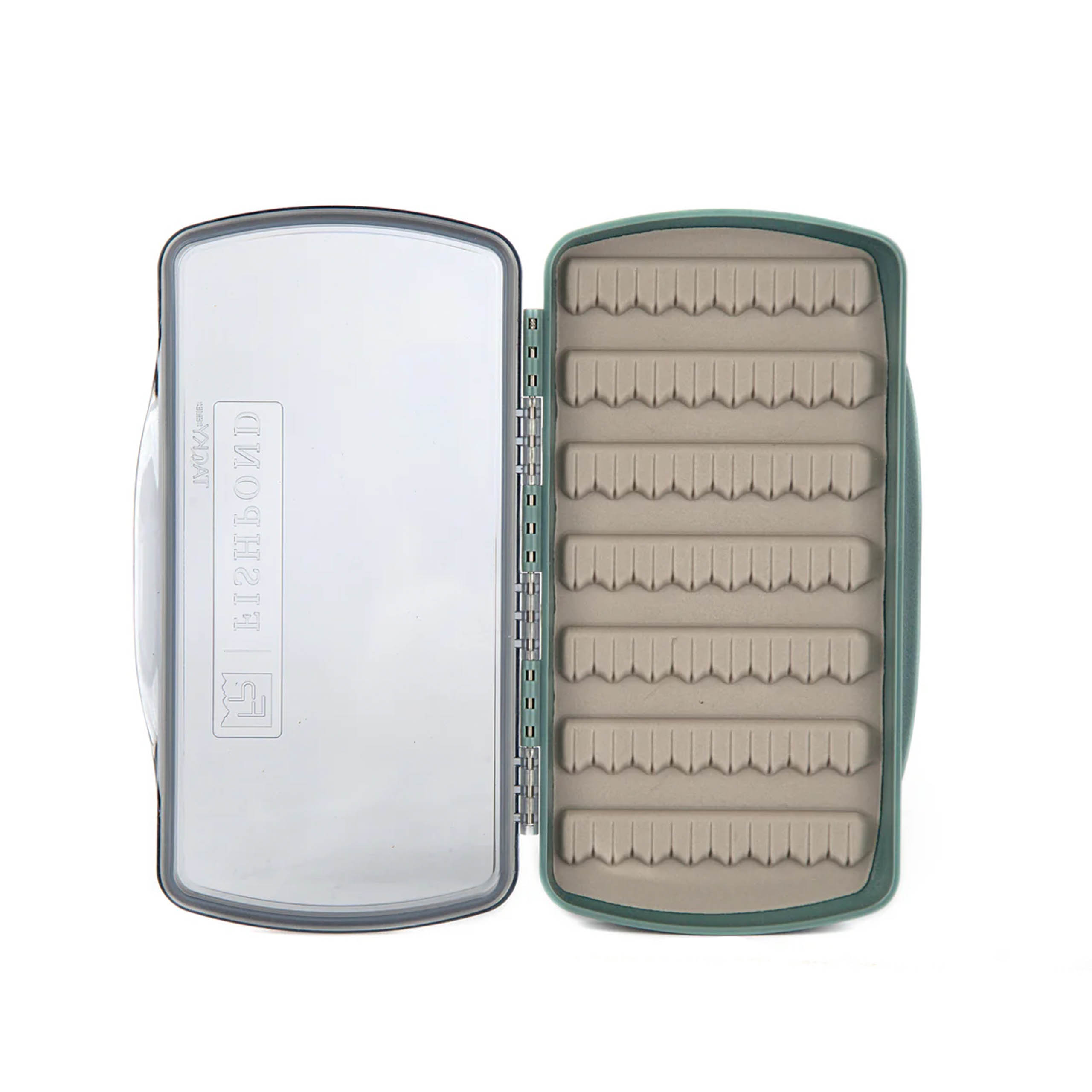 Pescador_low_pro_front_open_1100x Tacky Pescador Medium Fly Box – Clear Low Pro - Guide Flyfishing